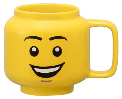 LEGO Keramikbecher Happy Boy, 255 ml, gelb, spülmaschinenfest