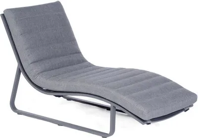 Produktbild von Liege Cloud 67 x 154 x 83 cm Aluminium und Olefin Anthrazit Sonnenliege Neu