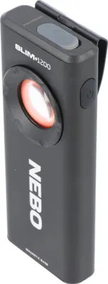 Produktbild von NEBO NEB-WLT-1007-G, Taschenlampe, Schwarz, Aluminium, Tasten, Ladend, Leistung, IPX7