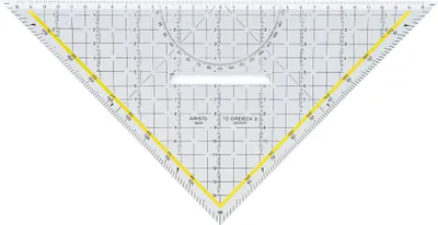 Produktbild von ARISTO TZ-Dreieck 32.5cm mit Griff Facette und Tuschenoppen