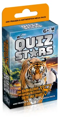 Produktbild von Quizstars Kartenspiel Die tödlichsten und gefährlichsten Tiere der Welt Quizspiel ab 6 Jahren