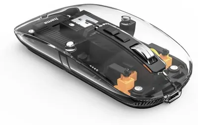 Zdjęcie produktu dla Bezprzewodowa mysz Bluetooth, ładowana bezprzewodowo, kompatybilna z wieloma urządzeniami, płaska, optyczna, bezgłośna, zasilana akumulatorem. Bezprzewodowa mysz z 6 przyciskami, rozdzielczość 800, 1200, 1600 DPI