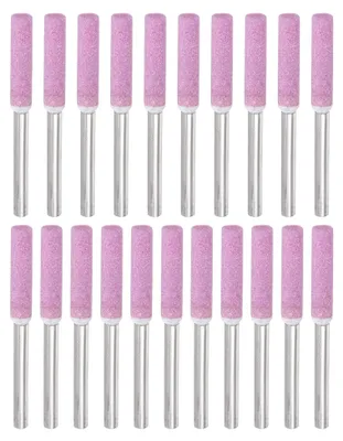 Produktbild von 21 Stück Diamant-Kettensägeschärfer 5/32 Zoll Schleifsteine für Kettensägen, Pink (4mm)