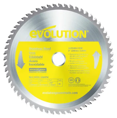 Obrázek produktu pro Pila kotoučová pro nerezovou ocel - 230 mm, 60 zubů, s tvrdokovovými zuby
