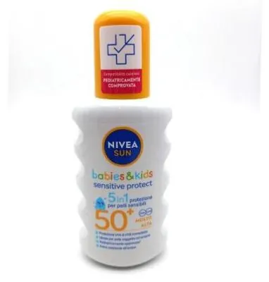 Produktbild von Nivea Sun Sensitive Sonnenmilch fü r Kinder SFP50+  200 ml