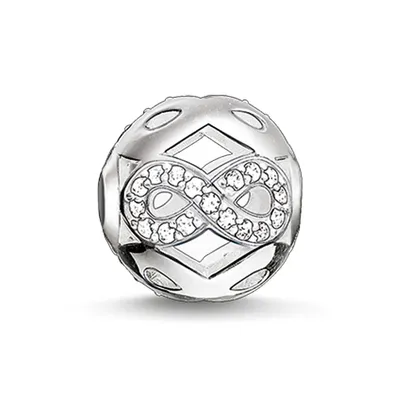 Produktbild von Thomas Sabo K0172-051-14 Karma Bead Weißes Infinity Symbol Sterling-Silber