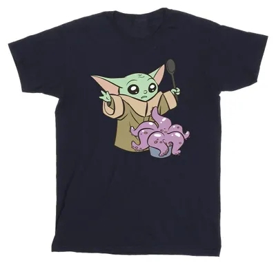 Image de T-shirt Star Wars « The Mandalorian » pour homme BI47463 (L) (bleu marine)