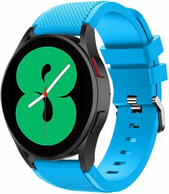 Produktbild von Strap-it Samsung Galaxy Watch 4 - 44mm Silikonarmband (Hellblau)
