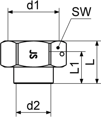 Produktbild von Js Wz-Verschraubungs-Set,Loet M.pl.v.,22Mmxig1"Ms-Bl,Vpe 2St.