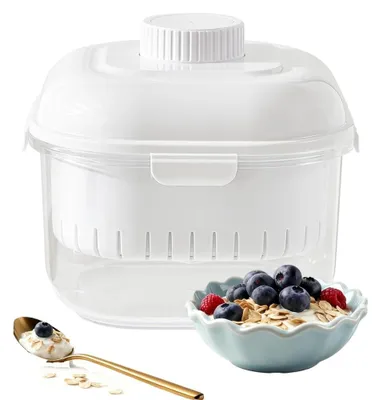 Immagine prodotto di Solidchoice - Setaccio riutilizzabile per yogurt, con coperchio, per uso domestico