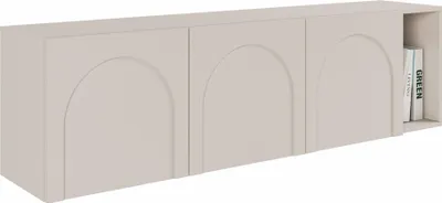 Produktbild von Selsey Arkadia - TV-Lowboard 3-türig mit gefrästen Fronten, Kaschmirgrau 175 cm