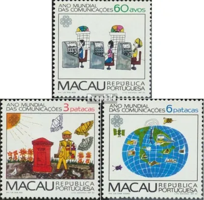 Produktbild von Briefmarken Macau 1983 Mi 497-499 (kompl.Ausg.) postfrisch Weltkommunikationsjahr