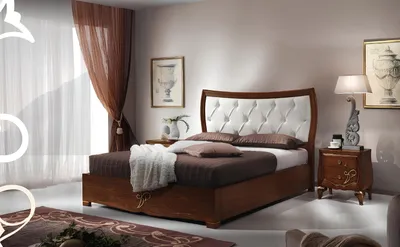 Image de Lit Lits Cadre de lit en bois Chambre à coucher double Marron Moderne Lit double Meubles