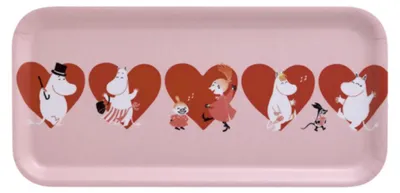 Produktbild von Muurla Tablett Moomin Heart (27x13 cm)