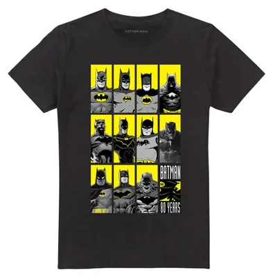 Produktbild von Batman - "80 Years" T-Shirt für Herren/Damen Uni TV41134 (L) (Schwarz)