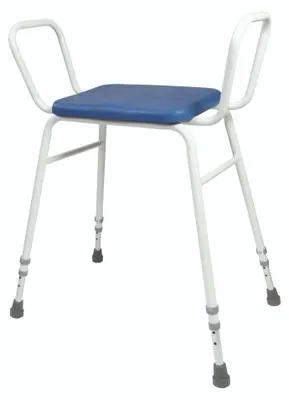 Duschhocker, Aluminium, höhenverstellbar, gelb, 135 kg Belastbarkeit