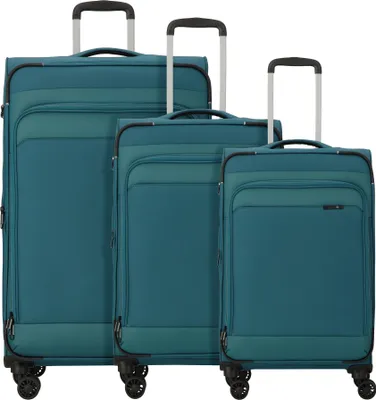 Produktbild von d&n Travel Line 9504 4 Rollen Kofferset 3-teilig mit Dehnfalte
