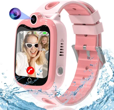Produktbild von Kesasohe 4G Kinder Smartwatch mit Video-Telefonie, GPS, SOS, Sprach-Chat, Lernspiele und Fitnessfunktionen für Jungen und Mädchen