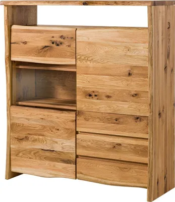Image de MASSIVMOEBEL24 | Buffet 131x45 Chêne sauvage huilé Bois naturel PURE OAK #703