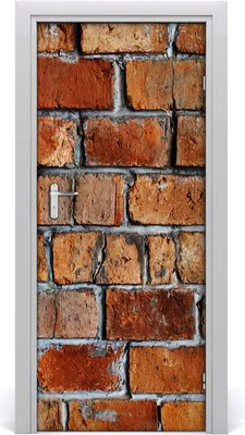 Produktbild von Tulup Türaufkleber 85x205 cm Dekorative Aufkleber Selbstklebend Wasserdichte Tapete Abnehmbar Schlafzimmer Wohnzimmer Wohnkultur - Ziegelwand