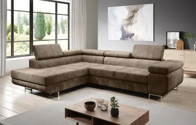 Produktbild von FurMeb24 - Ecksofa AVIO L - LINKE SEITE , Sofa mit Bettk€sten und Schlaffunktion - (VENA 08)