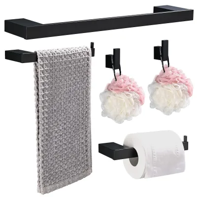 Immagine prodotto di Omgoods - Set di 5 accessori da bagno in alluminio