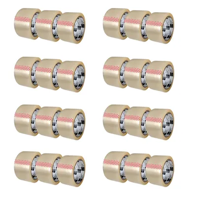 Produktbild von 24 Rollen EXPERTIZ Packband , Klebeband LEISE transparent 50 mm x 66 m