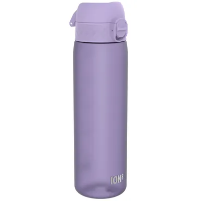Produktbild von ion8 Trinkflasche, 500 ml, Auslaufsicher, Einhandöffnung, Sichere Verriegelung, Spülmaschinenfest, BPA-frei, Tragegriff, Klappdeckel, Leicht zu Reinigen, Klimaneutral, Lila