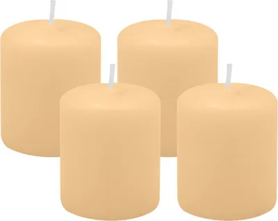 Produktbild von 4er Set Adventskranzkerzen Beige Ø 50 x 60 mm