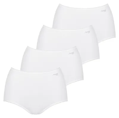 Produktbild von sloggi Damen Maxislip 4-Pack Pure Comfort Maxi - WHITE - Größe M