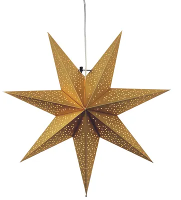 Produktbild von Best Season Papierstern "Dot 54cm" ca. 54 cm Ø, incl. 3,5m  Kabel, Farbe gold, 237-27