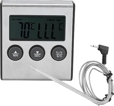 Produktbild von Topincn digitales Fleischthermometer, Alarmmesser, Temperaturanzeige, gekochter Zucker, Messmessung, Kochthermometer