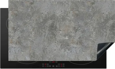 Produktbild von KitchenYeah© Herdabdeckplatte Steine - Beton - Muster , 91x52cm, Küche Deko, Glaskeramikkochfeld Herdabdeckung, Abdeckplatte fùr Kochfeld