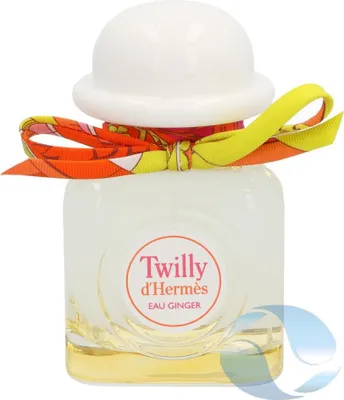 A bottle of Hermes Twilly Eau Ginger perfume.