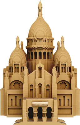 Produktbild von 3D Puzzle, Basilika Sacre-Coeur, Karton, 146 Teile