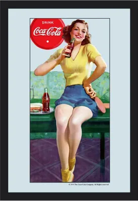 Obrázok produktu pre KS29 Coca Cola - Pin Up - Zrkadlo s potlačou