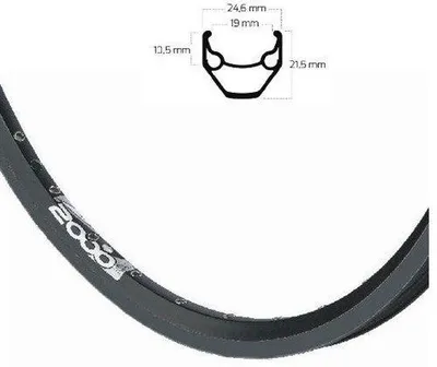 Immagine prodotto di Ryde Velg 28 pollici 622 ZAC2000 Nero Bus 13 36