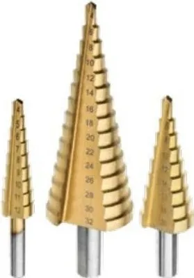 Produktbild von Condor Stufenbohrer Set Kpl.3Szt. 4-12Mm / 4-20Mm / 4-32Mm