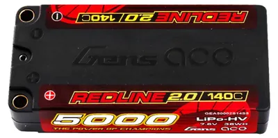 Imagen del producto de Batería GENS ACE 2.0 de 5000mAh, 2S1P, 7.6V, accesorios para modelismo