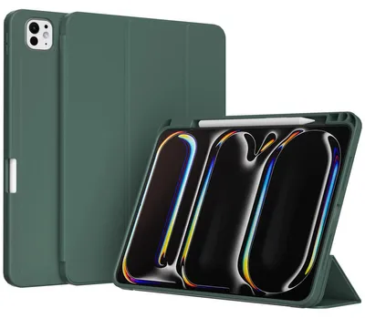 Zdjęcie produktu dla iPad Pro 13 2024 M4 Hülle: Accezz Smart Silicone Bookcase