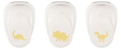 Produktbild von Vaessen Creative Motivstanzer 3er Set Dino 1,4 x 2,2 cm - 1,8 x 2,2 cm