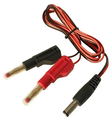 Imagen del producto de Cable de carga con conector tipo "plátano" - Compatible con transmisores Spektrum/JR