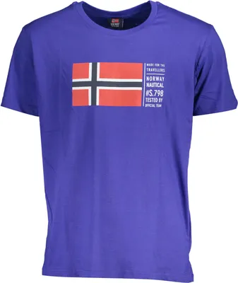 Image de NORWAY 1963 T-shirt homme textile bleu SF20818 - Taille : XL