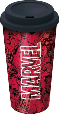 Produktbild von Reisebecher Marvel - Comic Pattern