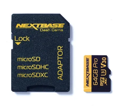 Produktbild von NEXTBASE Speicherkarte NBDVRS2SD64GBU3