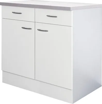 Obrázok produktu pre Kuchynská skrinka dolná s dvierkami Flex WellPalmaria/Wito šírka 80 cm biela