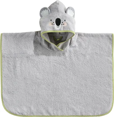 Produktbild von Erwin Müller Kinder-Poncho Koala" mit Kapuze grau 50x70 cm"