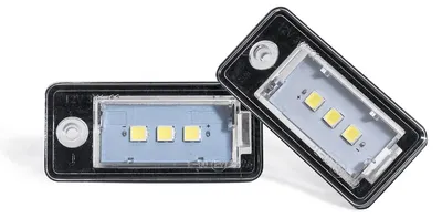 Für Audi A3 8P A4 8E B6 A6 4F C6 Q7 4L A8 4E 2x LED Kennzeichenbeleuchtung in der Farbe von Goingfast