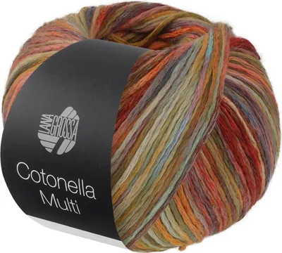 Produktbild von Lana Grossa - Cotonella Multi 0109 rot mint orange hellblau gelb bunt