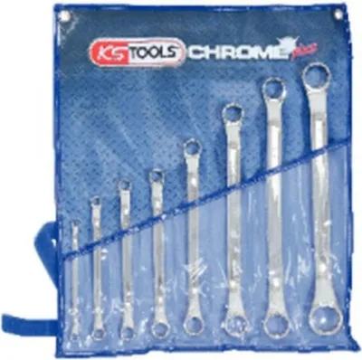 Image de KS TOOLS CHROMEplus Jeu de clés polygonales doubles, contrecoudées, 8 pièces ( 518.3100 )
